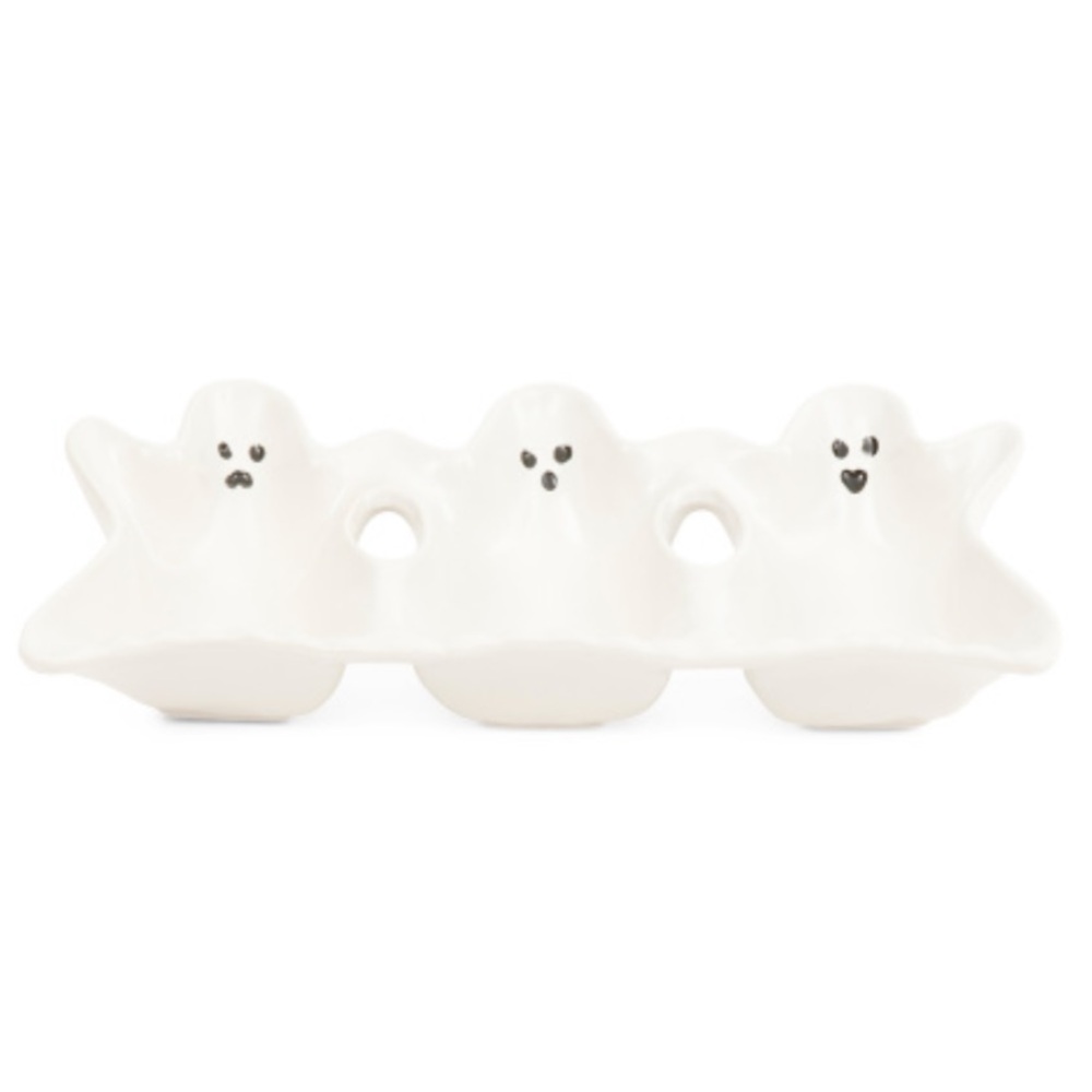 Ghost Shaped 3-Section Serving Dish